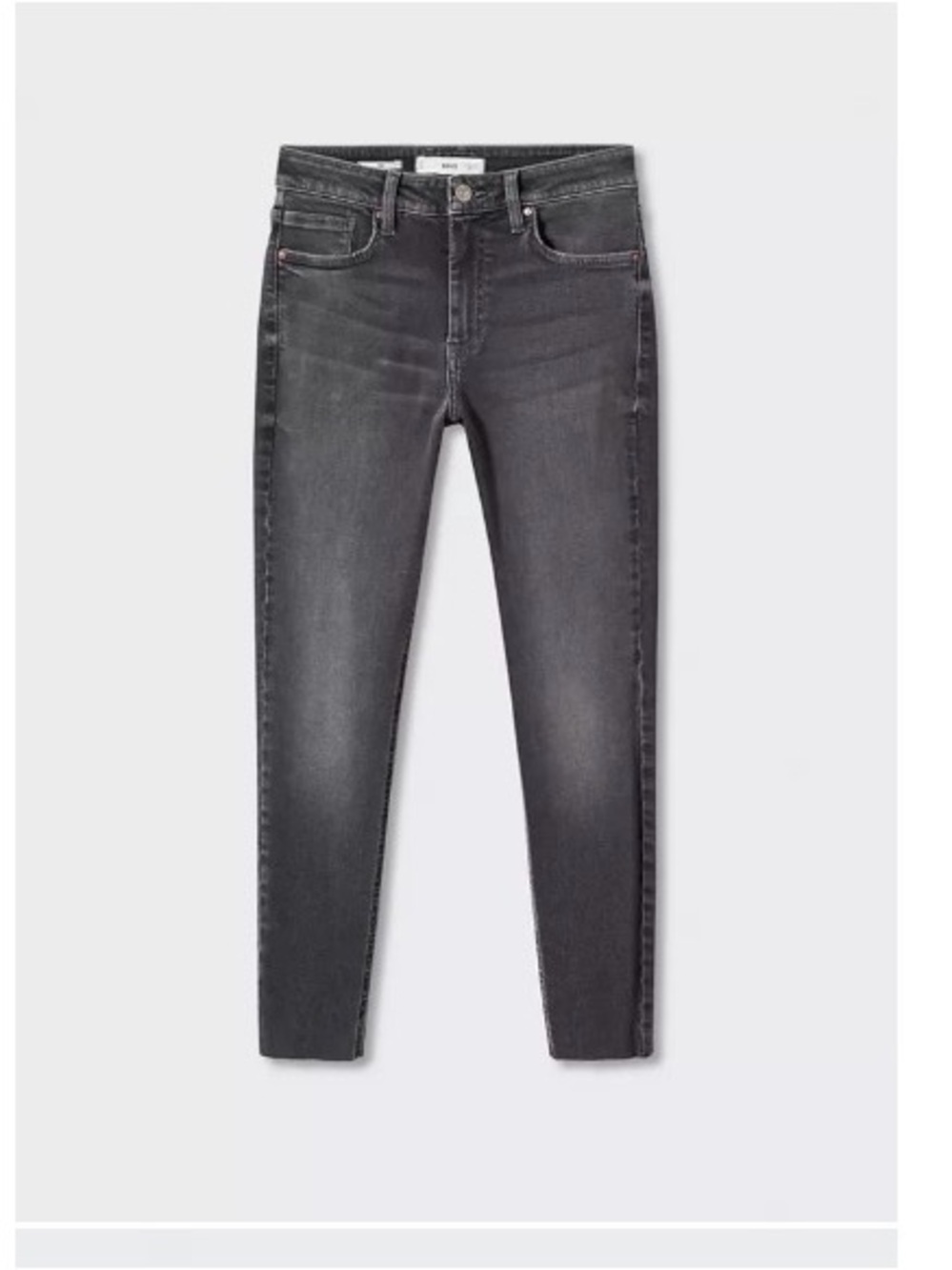 Mango Slim Skinny Jeans - Charcoal